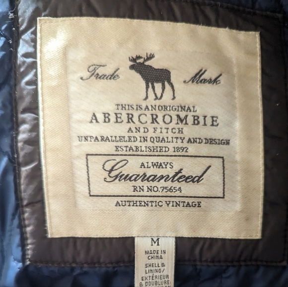 Abercrombie And Fitch Parka Jacket Womens M Long Brown Coat / Hood Down Feathers - Picture 3 of 10